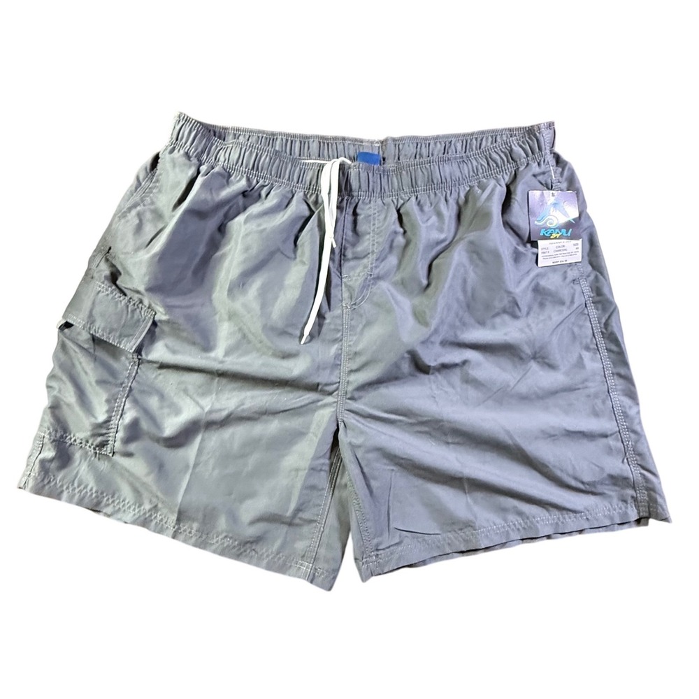 Kanu Surf‎ Havana X-Size Charcoal Swim Trunks Shorts Style 7067X Size 4XL